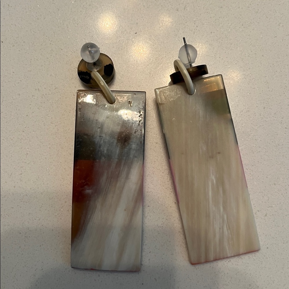 Anthropology Colorful Geometric Earrings - Picture 4 of 4